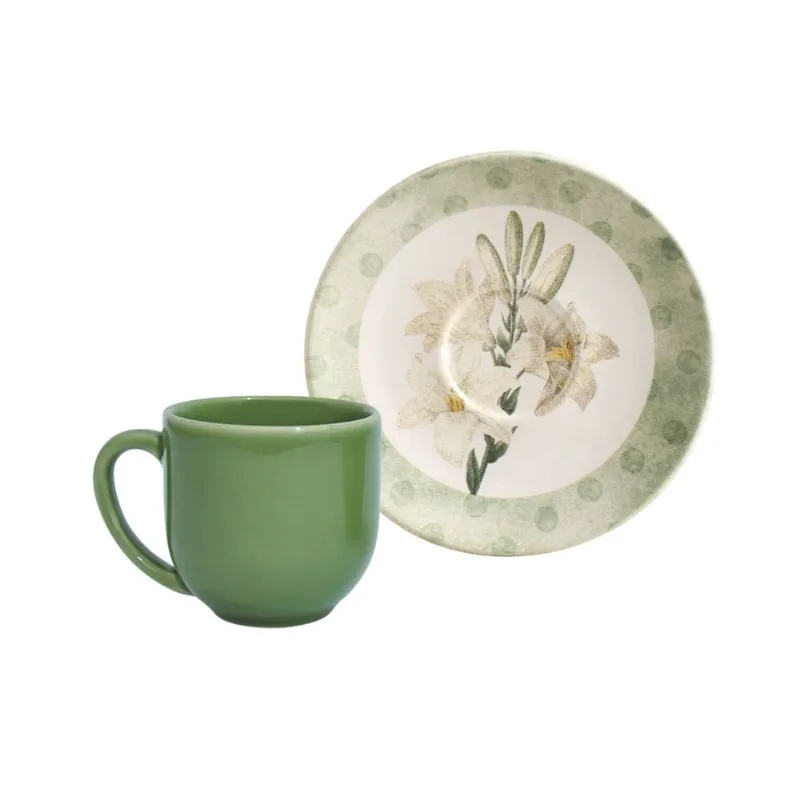 Conjunto com 6 Xícaras de Café com Pires Coup Grêta 112ml