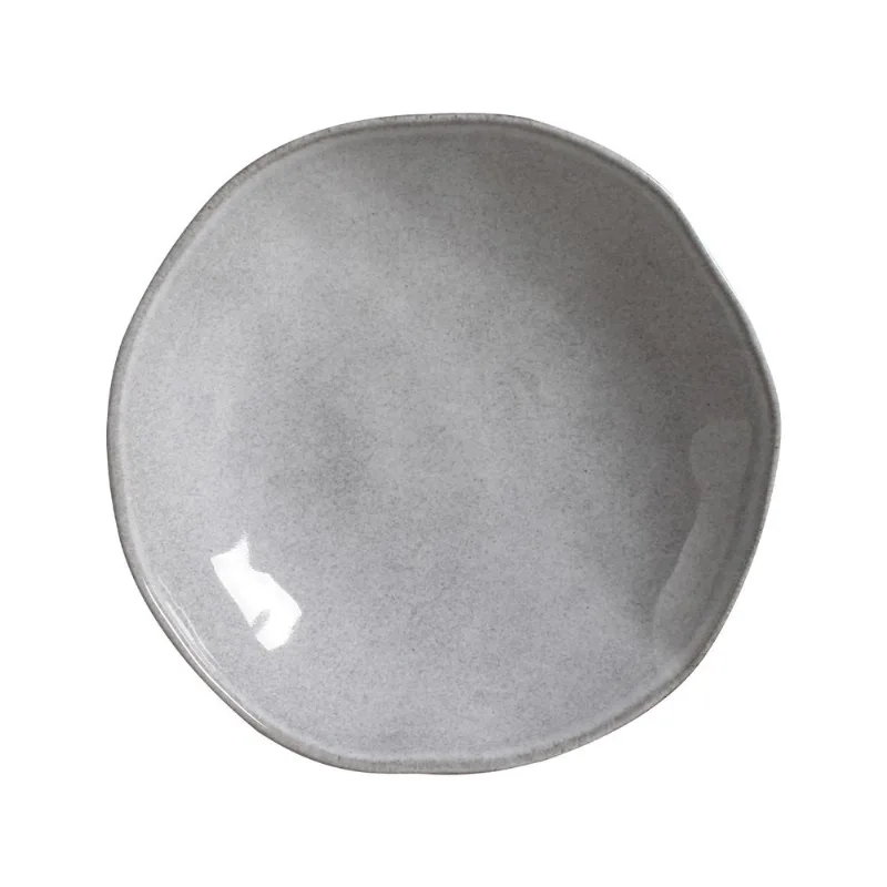 Conjunto com 6 Pratos Fundo Orgânico Concreto Ø21,2cm 600ml