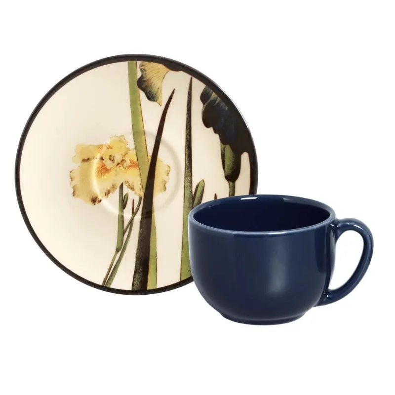 Conjunto com 6 Xícaras de Chá com Pires Coup Irida 260ml
