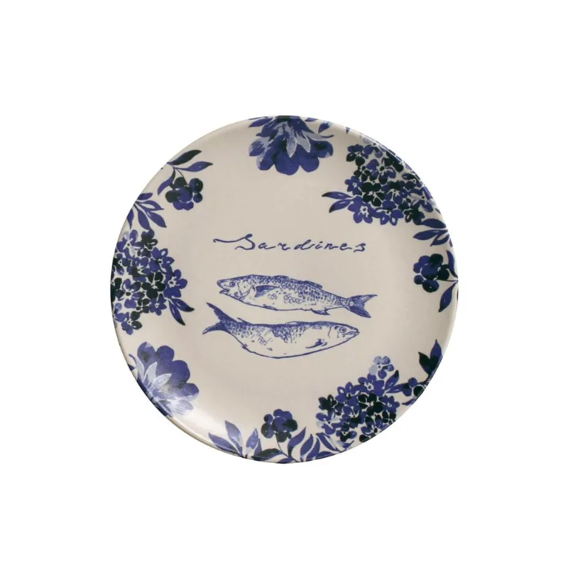 Conjunto com 6 Pratos de Sobremesa Coup Stoneware Sardines Ø19,4cm