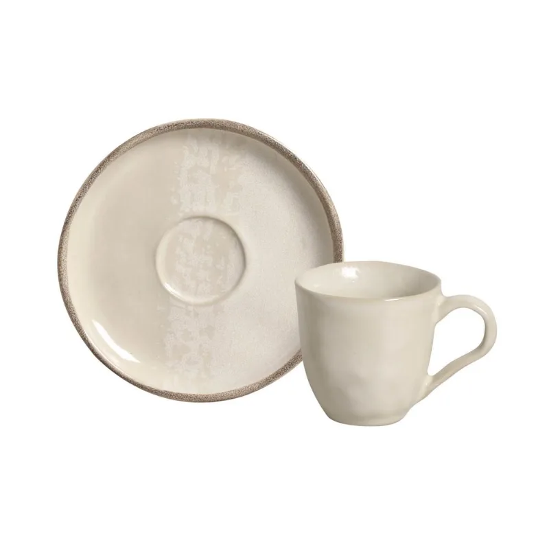 Conjunto com 6 Xícaras de Café com Pires Bio Freddo 120ml