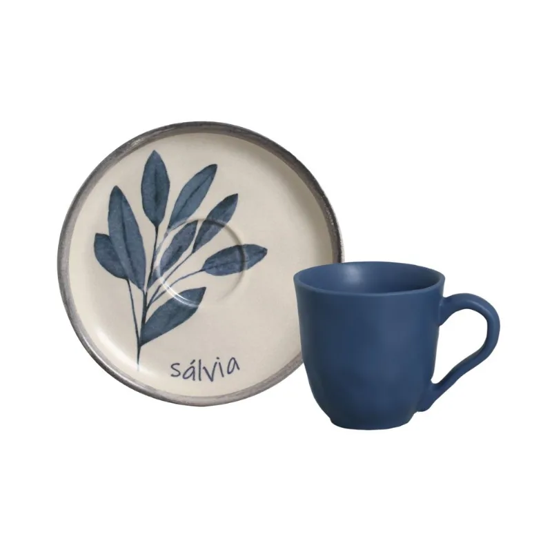 Conjunto com 6 Xícaras de Café com Pires Bio Apettito 120ml