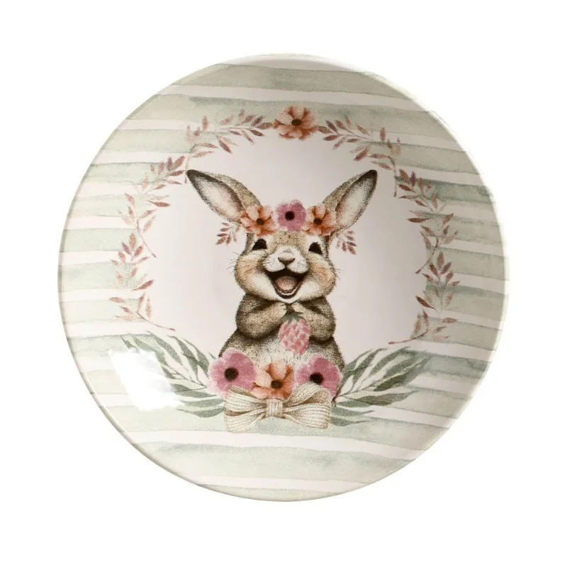 CONJUNTO C/ 6 PRATOS FUNDO COUP BUNNY GREEN Ø 21cm