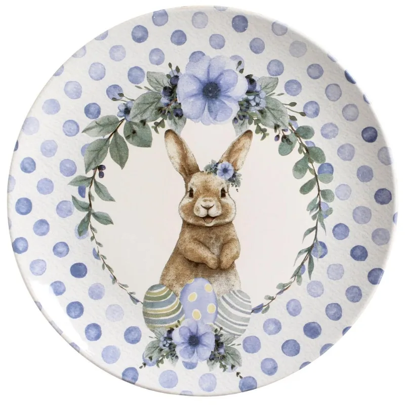 CONJUNTO C/ 6 PRATOS RASO COUP BUNNY BLUE Ø 27,5cm