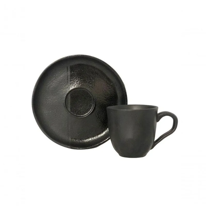 Xícara De Café Bio Bugatti Duo Stoneware 120ml Porto Brasil