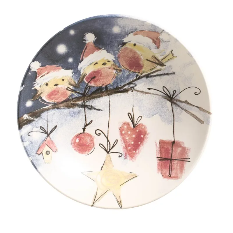 Conjunto com 6 Pratos Fundo Coup Snowman Ø21cm