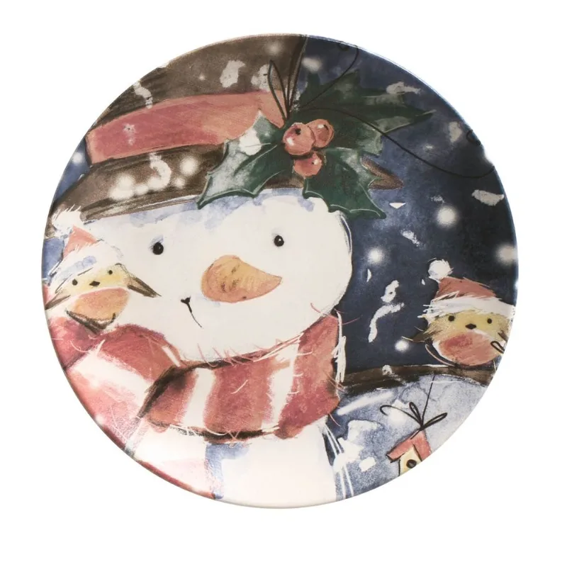 Conjunto com 6 Pratos de Sobremesa Coup Snowman Ø20,5cm