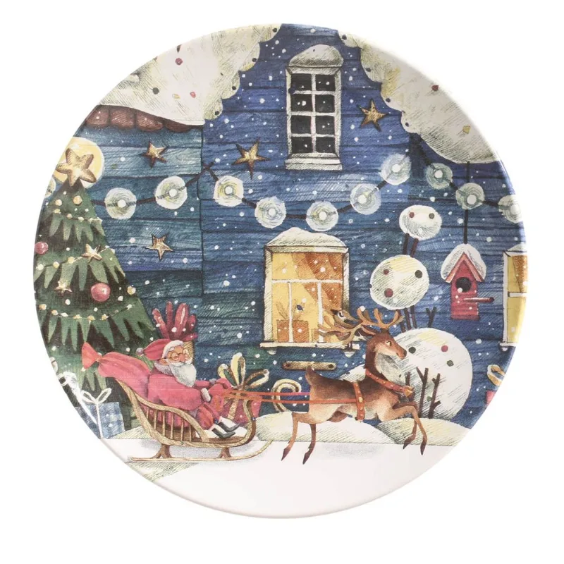 Conjunto com 6 Pratos Raso Coup Christmas Spirit Ø27,5cm