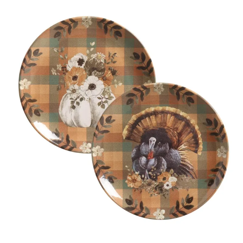 Kit com 6 Pratos de Sobremesa Coup Pumpkin Ø20,5cm