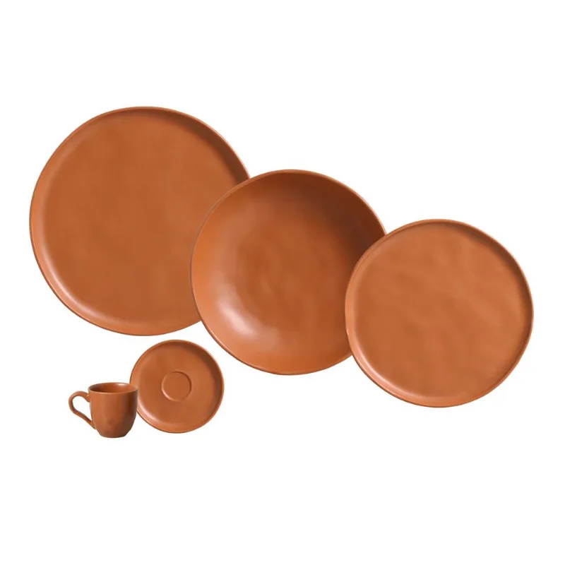 Aparelho de Jantar 30 Peças Bio Terrakotta