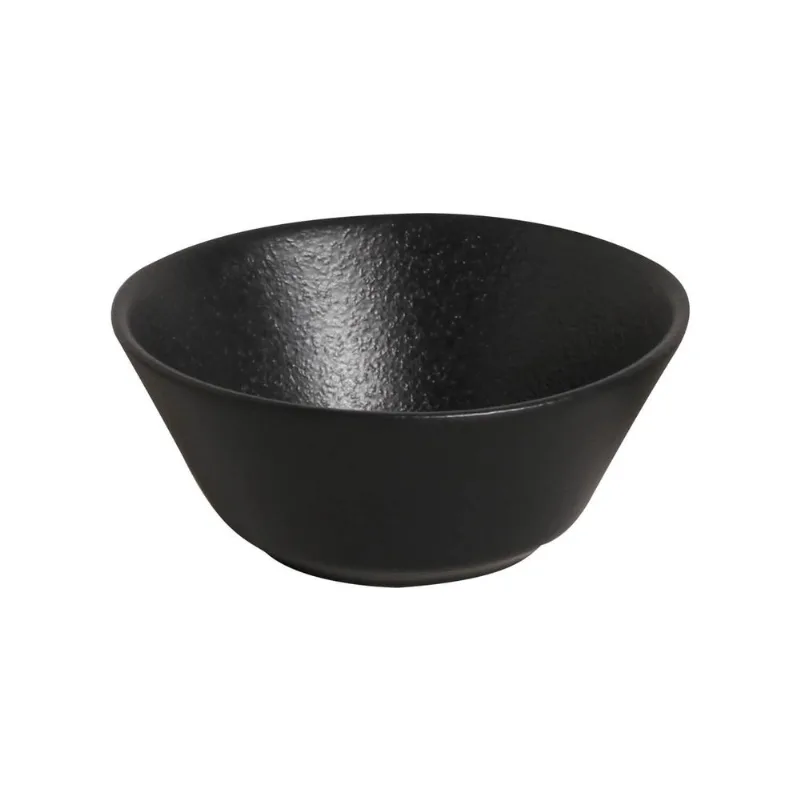 Conjunto com 6 Cumbucas Neo Preto Matte Ø12,4x5,4cm 298ml