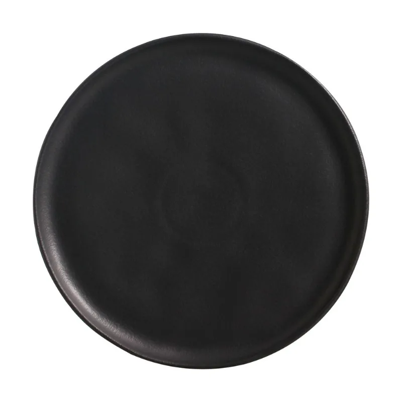 Conjunto com 6 Pratos Raso Bio Preto Matte Ø27,5cm