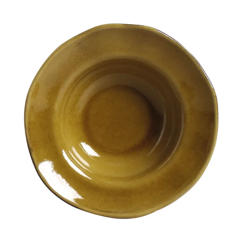 Conjunto com 4 Pratos de Entrada/Sobremesa Orgânico Âmbar Ø19x5,5cm 250ml