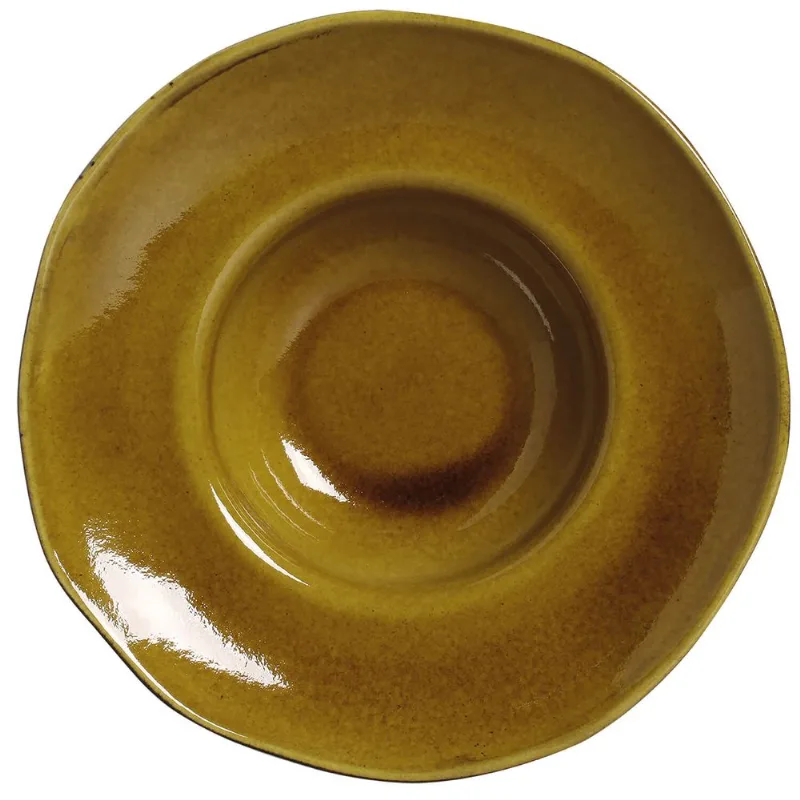 Conjunto com 4 Pratos de Massa Orgânico Âmbar Ø28x6,5cm 450ml