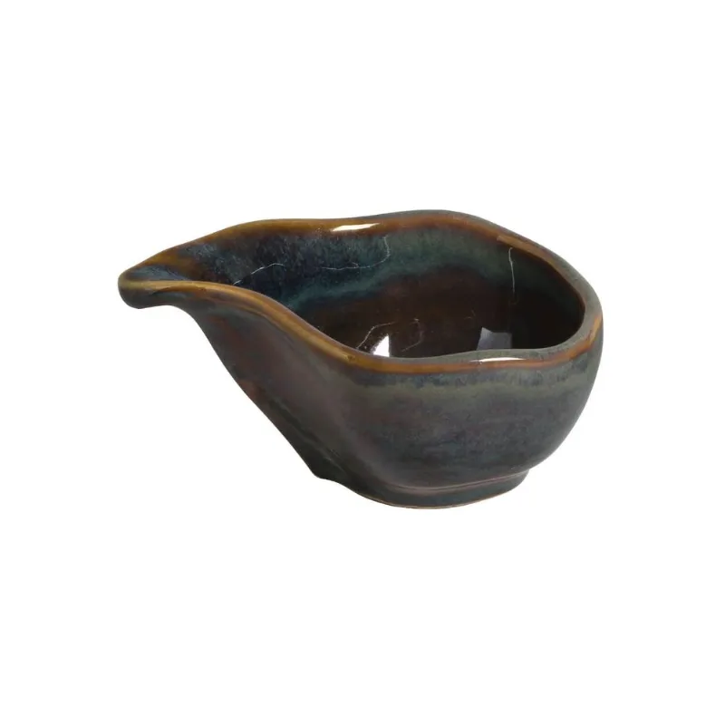Conjunto com 6 Molheiras Oval Orgânico Oceano 8x6cm 40ml