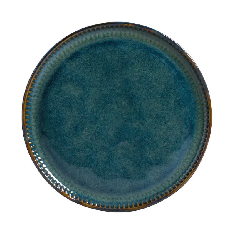 Conjunto com 6 Pratos De Sobremesa Linhas Oceano
