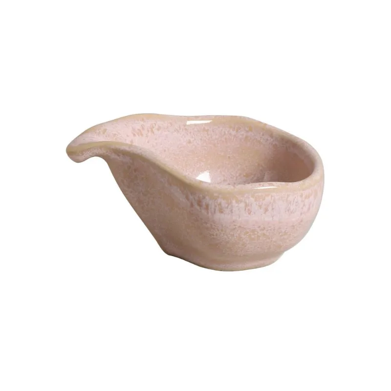 Conjunto com 6 Molheiras Oval Orgânico Litchi 8x6cm 40ml