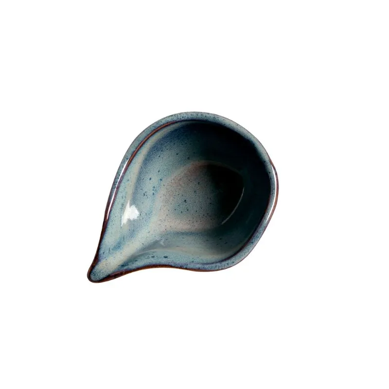 Conjunto com 6 Molheiras Oval Orgânico Titanium 8x6cm 40ml