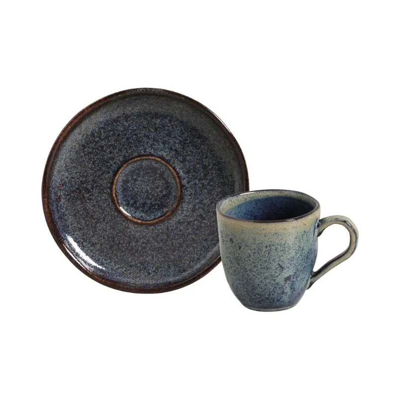 Conjunto com 6 Xícaras de Café com Pires Bio Titanium 120ml