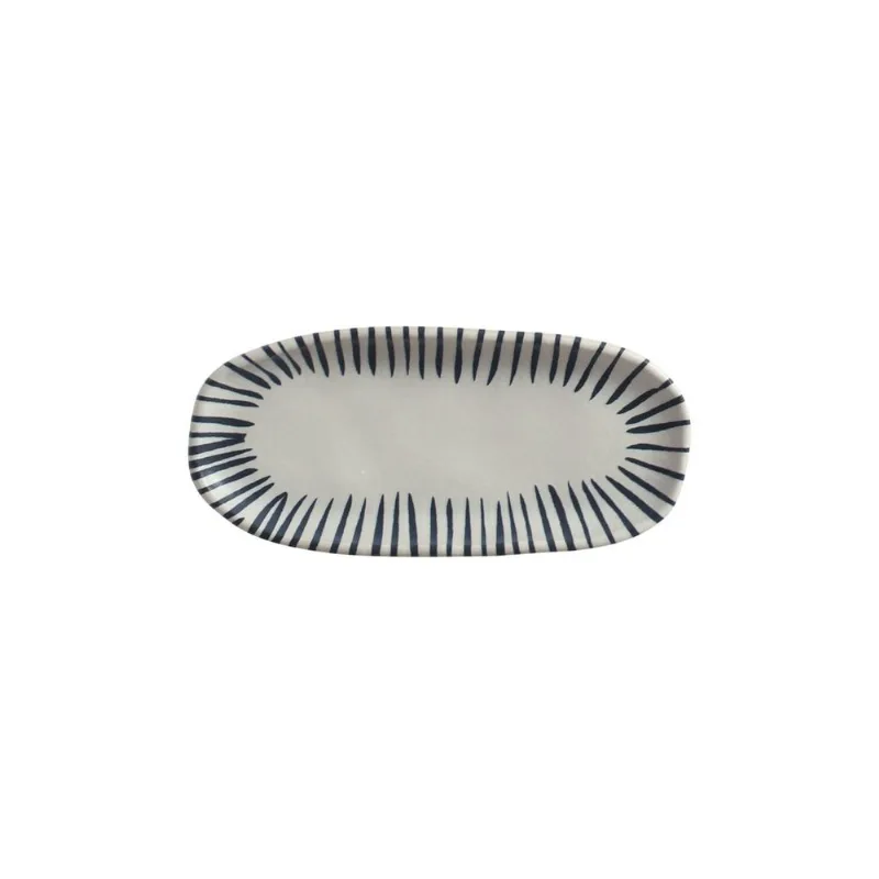 Conjunto com 4 Travessas Oval Rasa Mini Orgânico Elemento 16,5x8cm
