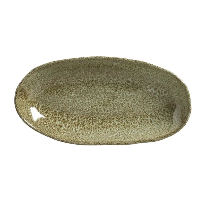 Conjunto com 4 Travessas Oval Funda G Orgânico Croco 32x16cm 650ml