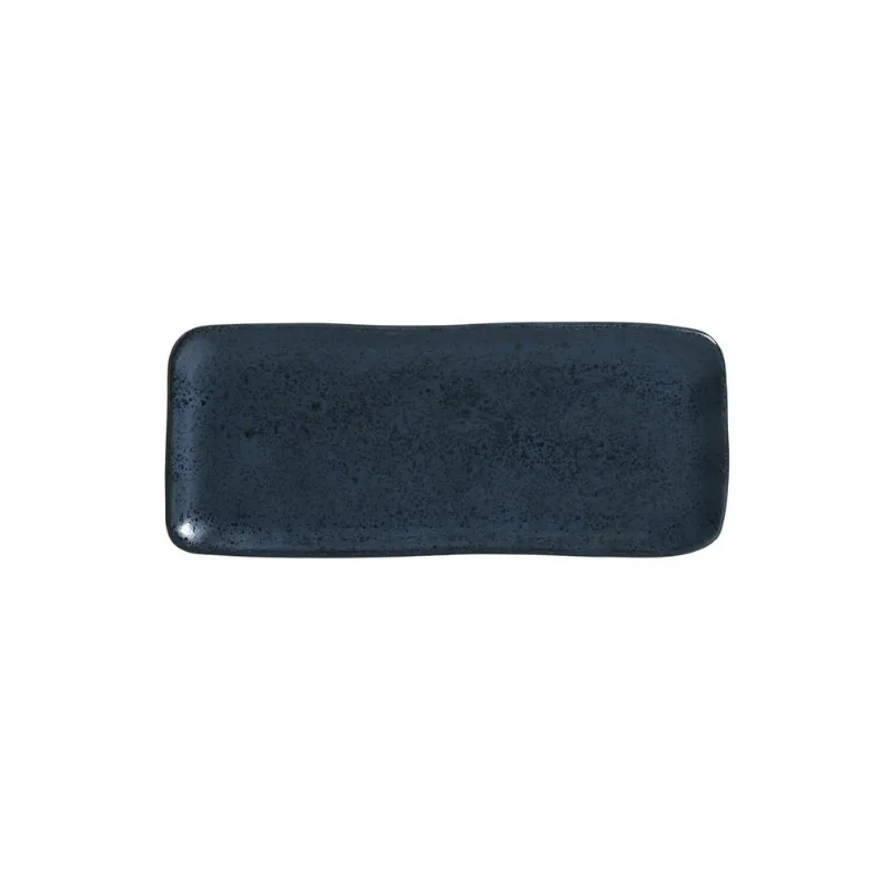 Conjunto com 4 Travessas Retangular Pequena Orgânico Night Blue 22x9,5cm