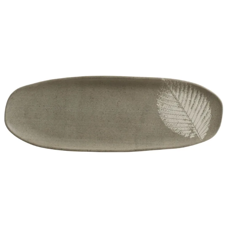 Conjunto com 4 Travessas Oval Rasa Grande Orgânico Seiva 36x13cm