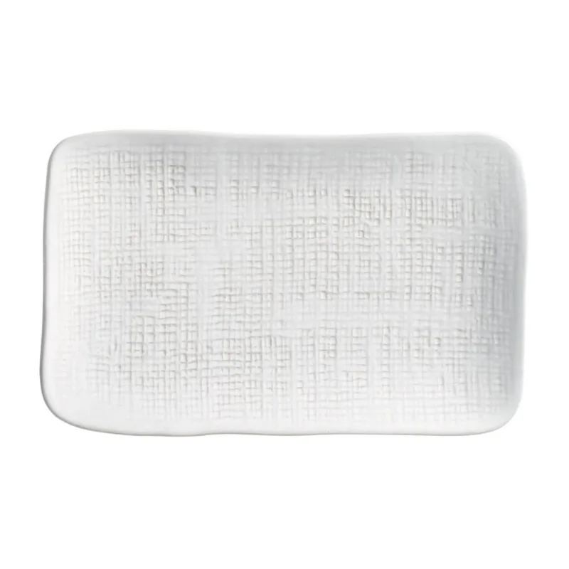 Conjunto com 4 Travessas Retangular Média Juta New White 27x16cm