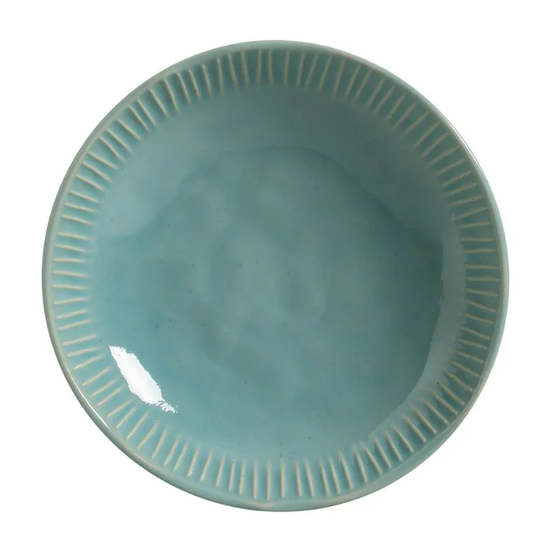 Conjunto com 6 Pratos Fundo Linhas Curaçao Ø22,5cm 830ml