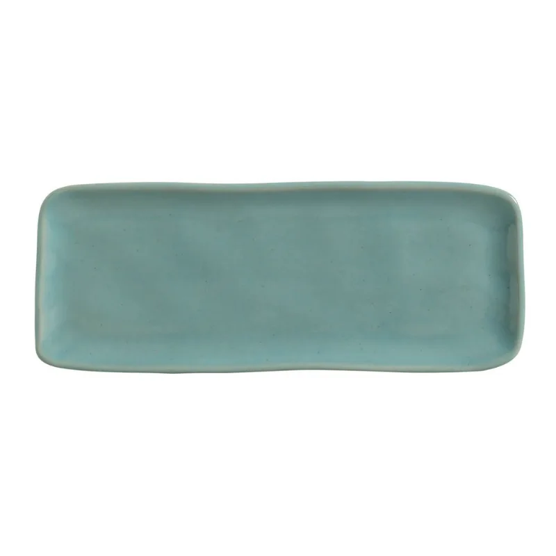 Conjunto com 4 Travessas Retangular Média Orgânico Curaçao 33x13cm