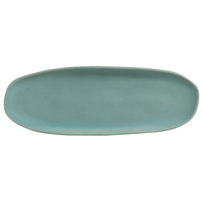 Conjunto com 4 Travessas Oval Rasa Grande Orgânico Curaçao 36x13cm