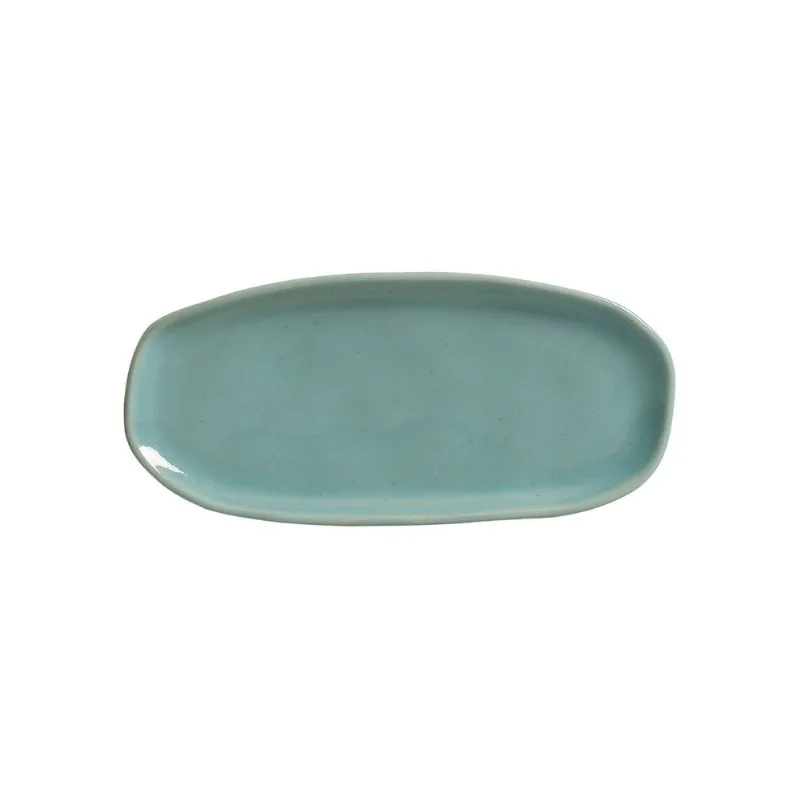 Conjunto com 4 Travessas Oval Rasa Pequena Orgânico Curaçao 23x11cm