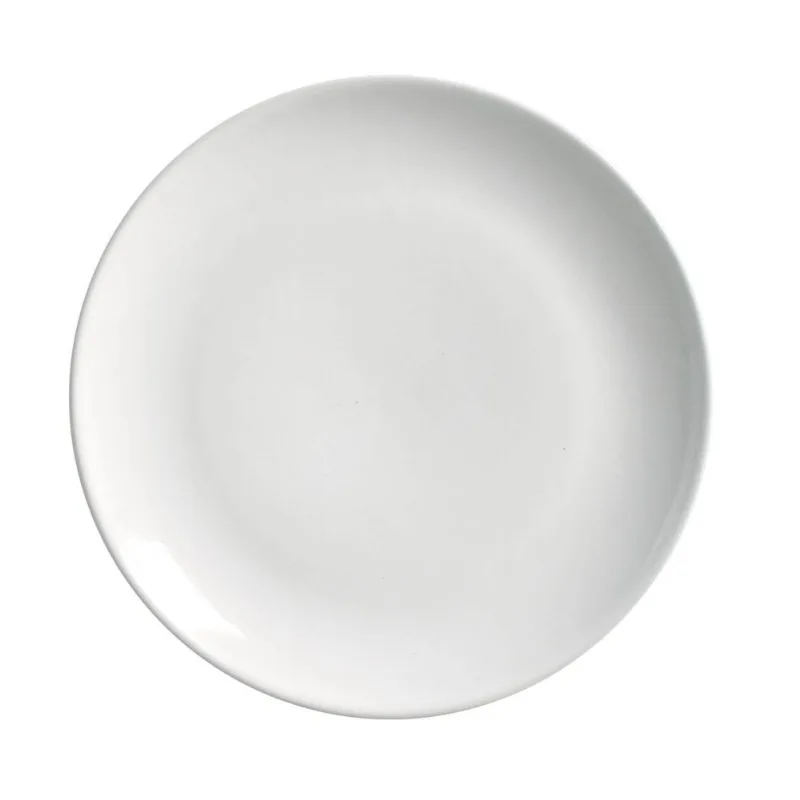 Conjunto com 6 Pratos de Sobremesa Coup Stoneware Hotelaria New White Ø21cm