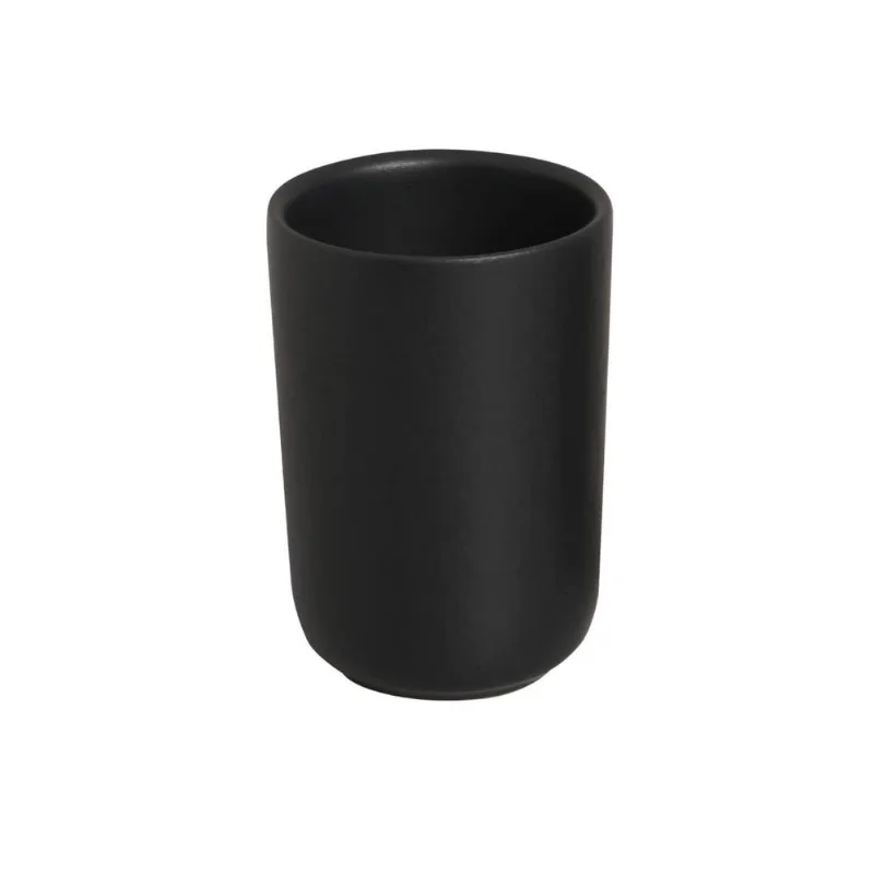 Conjunto com 4 Copos Neo Stoneware Preto Matte 220ml
