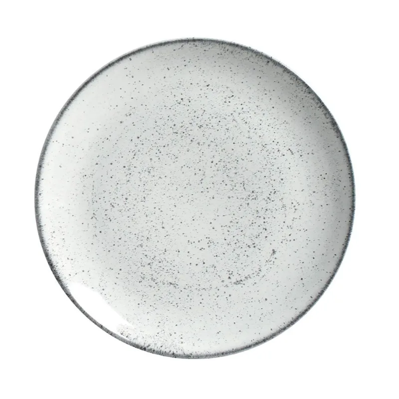 Conjunto com 6 Pratos de Sobremesa Coup Stoneware Hotelaria Echo Ø21cm