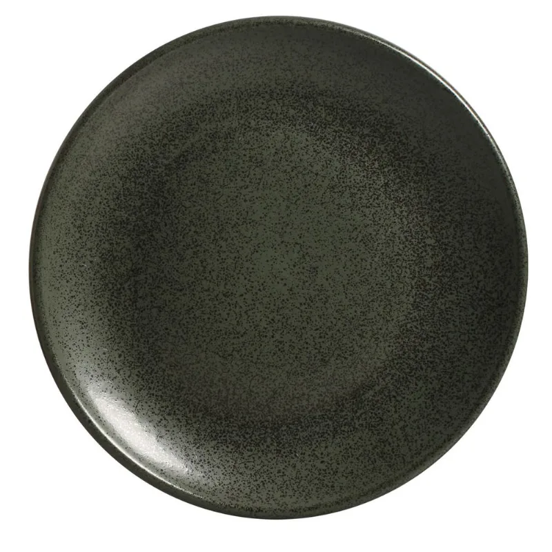Conjunto com 6 Pratos Raso Coup Stoneware Hotelaria Greenery Ø26,5cm