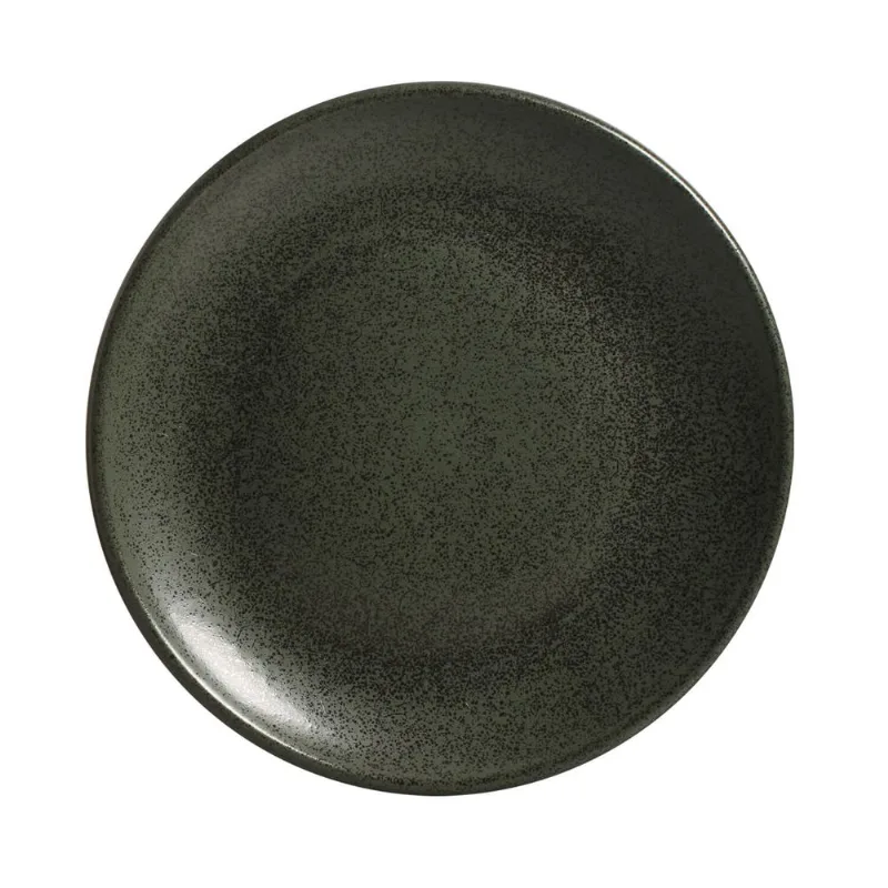 Conjunto com 6 Pratos de Sobremesa Coup Stoneware Hotelaria Greenery Ø21cm
