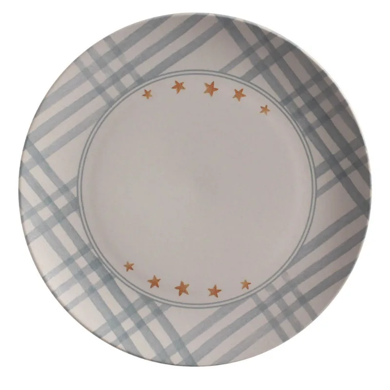Conjunto com 6 Pratos Raso Coup Stoneware Expresso Polar Ø26cm