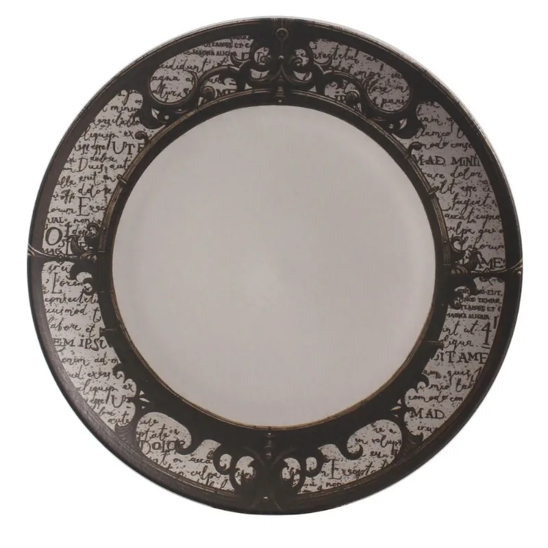 Conjunto com 6 Pratos Raso Coup Stoneware Grimm Ø26cm