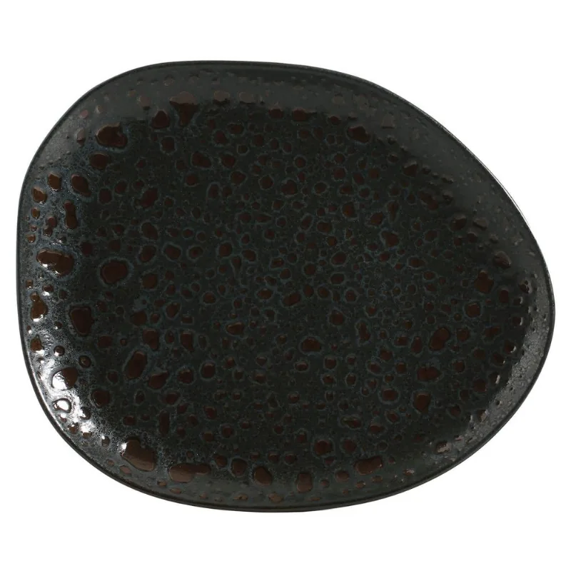 Conjunto com 6 Pratos Raso Oval Orgânico Stellar 31x24x2,5cm