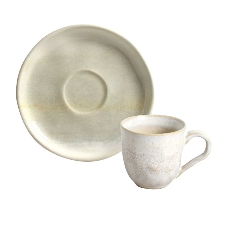 Conjunto com 6 Xícaras De Café com 6 Pires Bio Vinter
