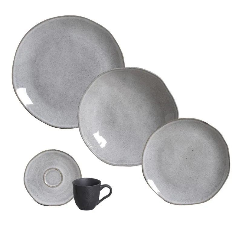 Aparelho de Jantar 20 Peças Orgânico Concreto (para 4 pessoas)