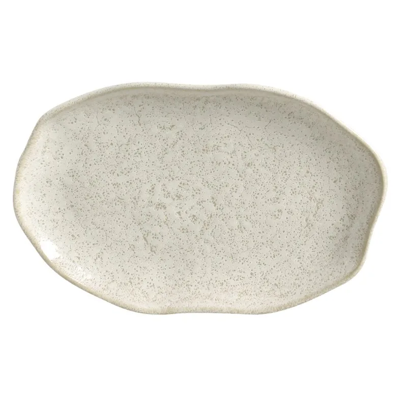 Conjunto com 4 Travessas Oval Rasa Média Bio Vanilla 30x20cm