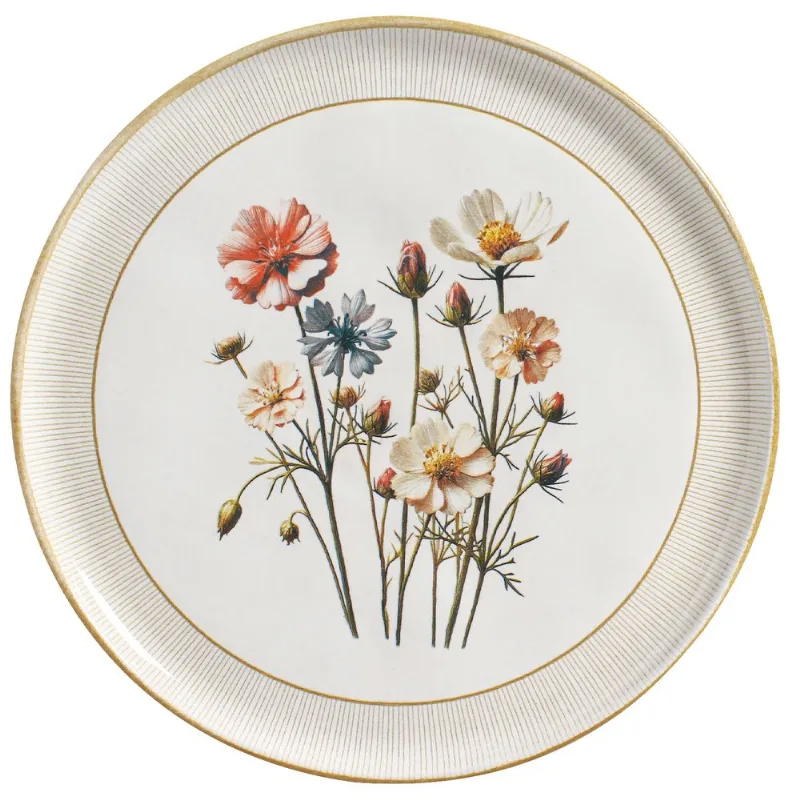 Conjunto com 6 Pratos Raso Bio Flores do Campo