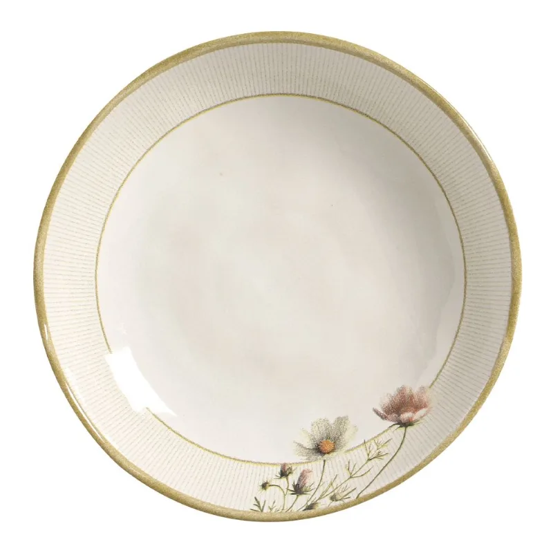 Conjunto com 6 Pratos Fundo Bio Flores do Campo