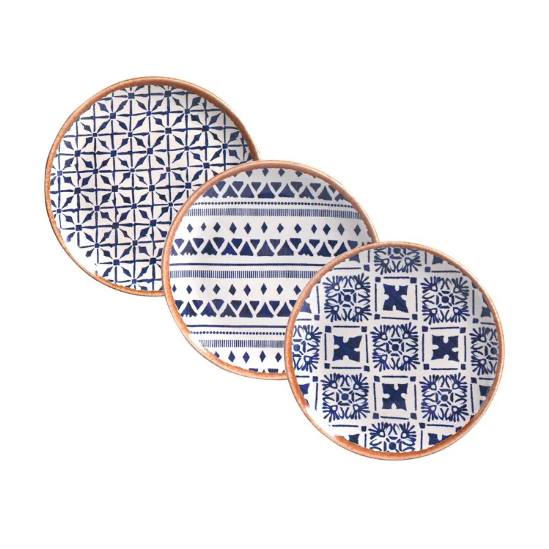 Conjunto com 6 Pratos de Sobremesa Coup Stoneware New Asteca Ø19,4cm