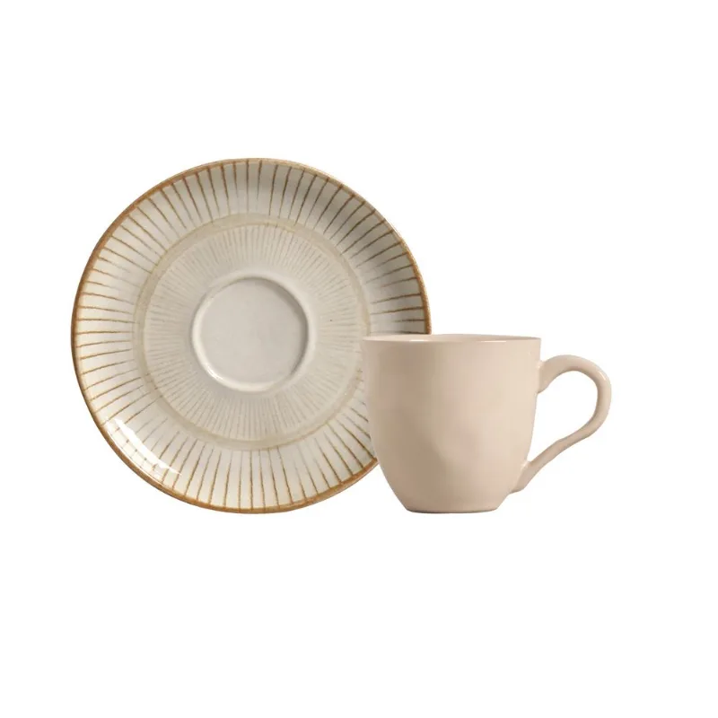 Conjunto com 6 Xícaras De Café com 6 Pires Bio Mirage 120ml