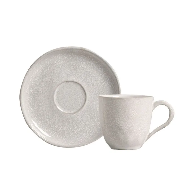 Conjunto com 6 Xícaras de Café com Pires Bio Moon 120ml