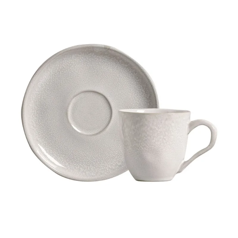 Conjunto com 6 Xícaras De Chá Orgânico 170ml com 6 Pires Bio Moon