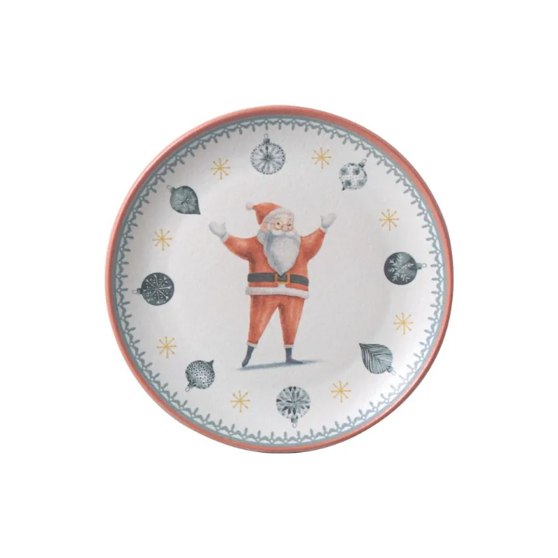 Conjunto com 6 Pratos de Sobremesa Coup Stoneware Tempo de Festa Ø19,4cm